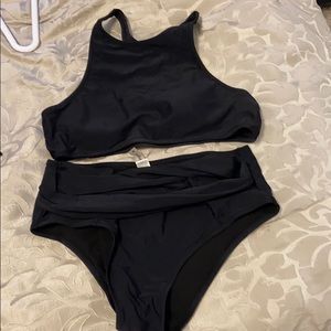 Black Cupshe Swim Suit